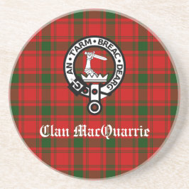Porta-copos Clan MacQuarrie Tartan e Crest