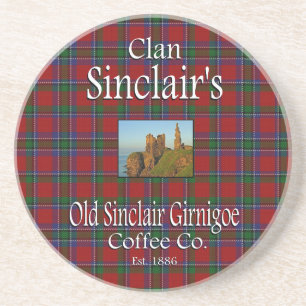Porta-copos Clan Sinclair's Old Sinclair Girnigoe Coffee Co.