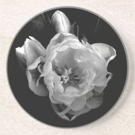 Porta copos Classic Black and White Flower III