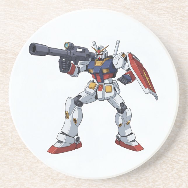 Porta-copos Classic Retro RX-78-2 Gundam Mecha Anime Illustrat (Frente)