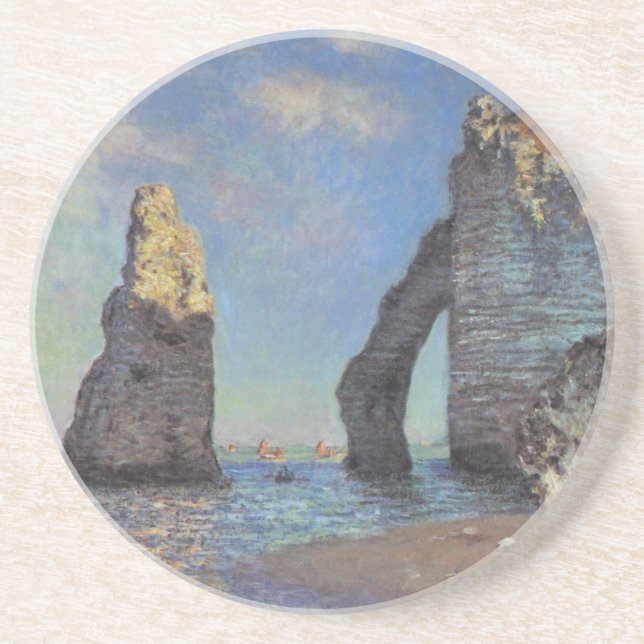 Porta-copos Claude Monet CliFF em Etretat Impressionista Paint (Frente)
