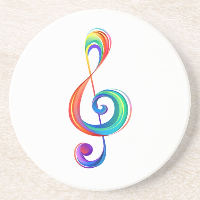 Porta-copos Clef (trecho de arco-íris) (Frente)
