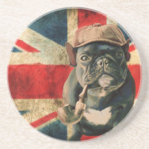 Porta-copos Coaster de Bebidas com Buldogue Francês