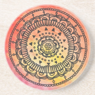 Porta-copos Coaster. morno da mandala de Sun