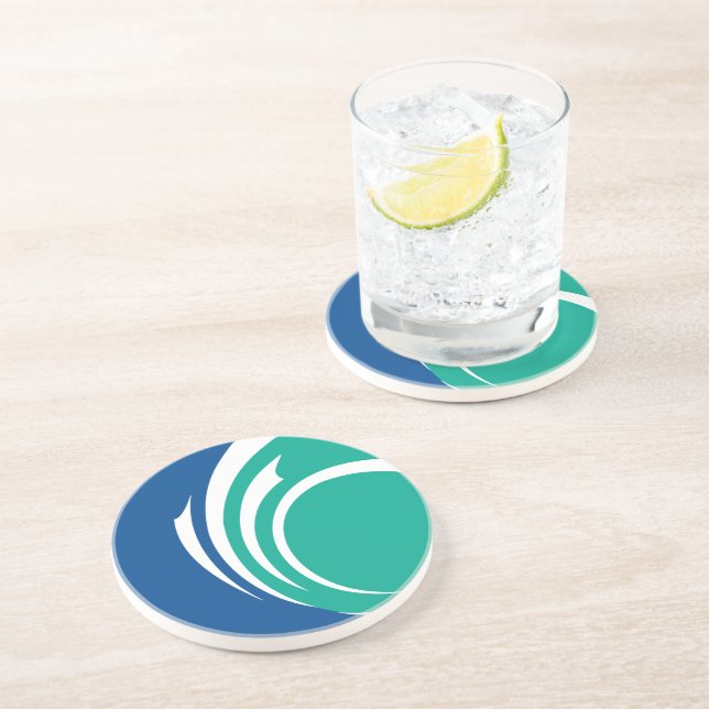 Porta-copos Coaster with Flag of Ottawa, Canada (Lateral)