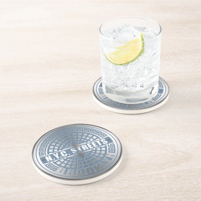 Porta-copos Cobrir Brooklyn Blue (Lateral)