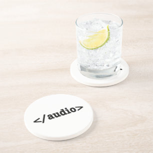 Porta-copos Código HTML5 de Fim de Áudio