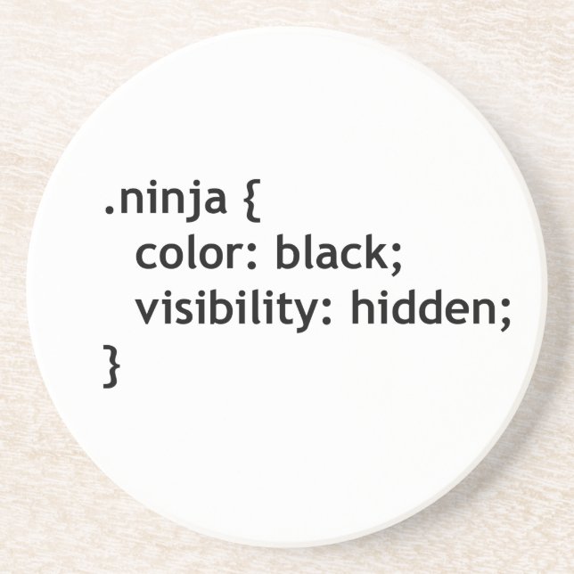 Porta-copos código ninja, script (Frente)