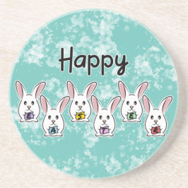 Porta-copos Coelhos de Páscoa em Forma de Ovo