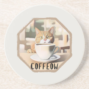 Porta-copos Coffeow Ocupado Gato Bonito