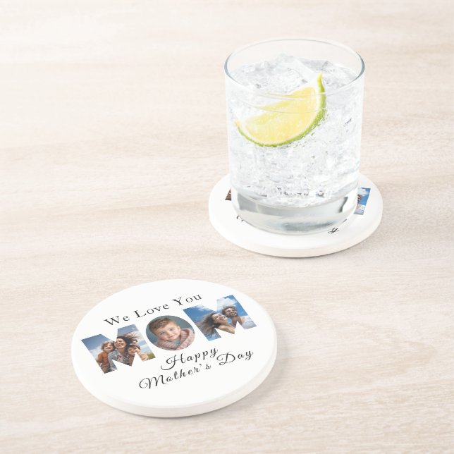 Porta-copos Colagem de Fotografias Personalizada 3 do dia de a (Lateral)