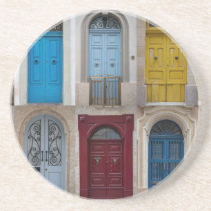 Porta-copos Colagem de portas frontais coloridas
