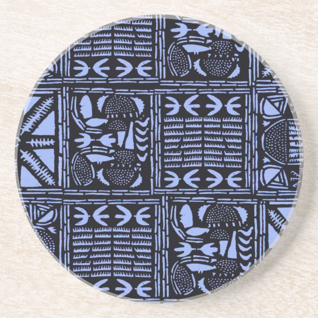 Porta-copos Colcha de Batik Índigo - Azul (Frente)