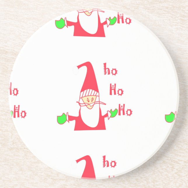 Porta-copos Coleção de Papais noeis de Rato de Cartoon Diverti (Frente)