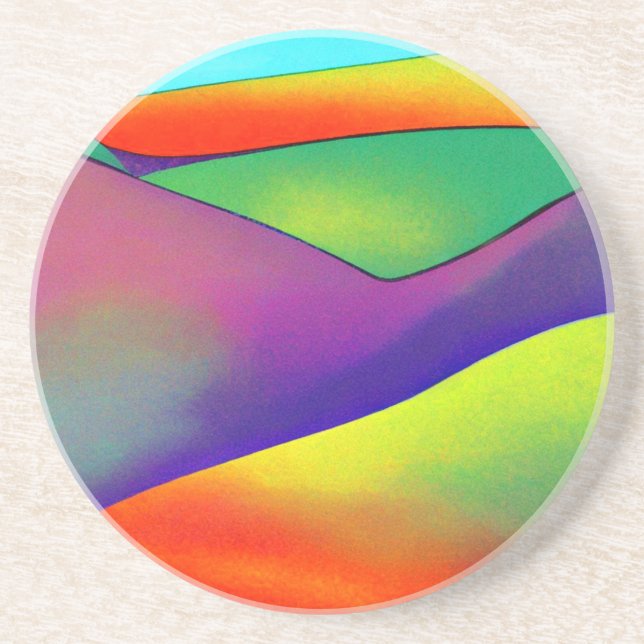 Porta-copos Colinas Arco-Íris Negrito (Frente)