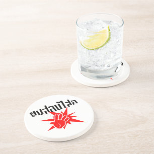 Porta-copos Coloque-o no chão, seu Bobo, Dop Salop Salai, em T