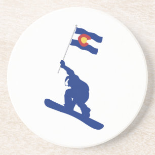 Porta-copos Colorado Snowboard Flag