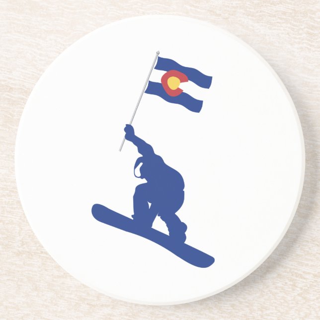 Porta-copos Colorado Snowboard Flag (Frente)