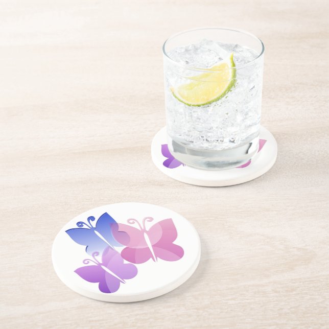 Porta-copos Colored Butterflies (Lateral)