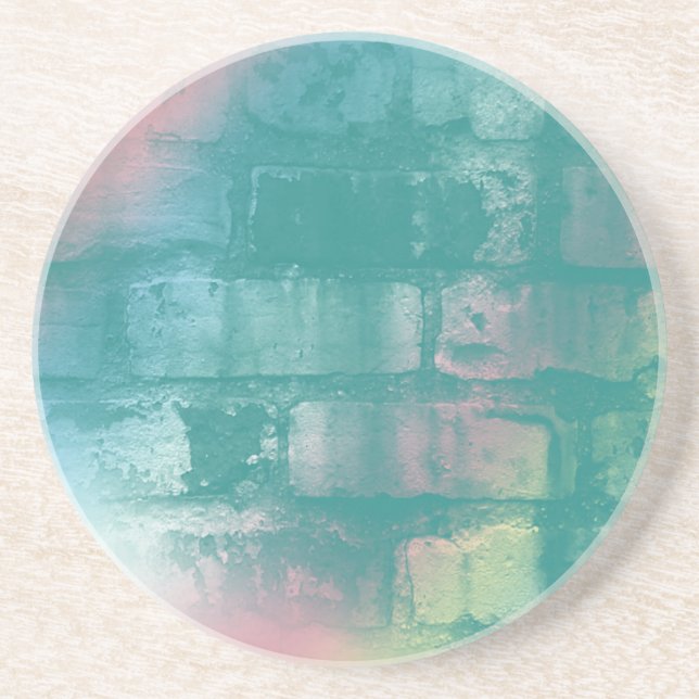 Porta copos colorida do tijolo (Frente)