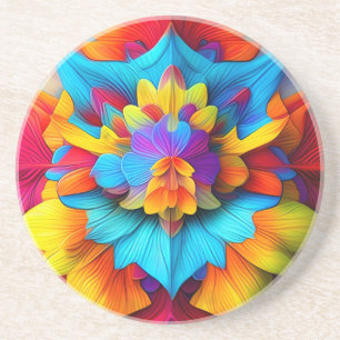 Porta-copos Colorida Floral Mandala Design- 56756