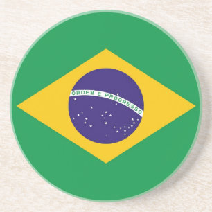 Porta copos com a bandeira de Brasil