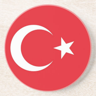 Porta copos com a bandeira de Turquia
