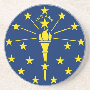 Porta copos com a bandeira do Indiana, EUA