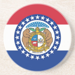 Porta copos com a bandeira do Missouri, EUA