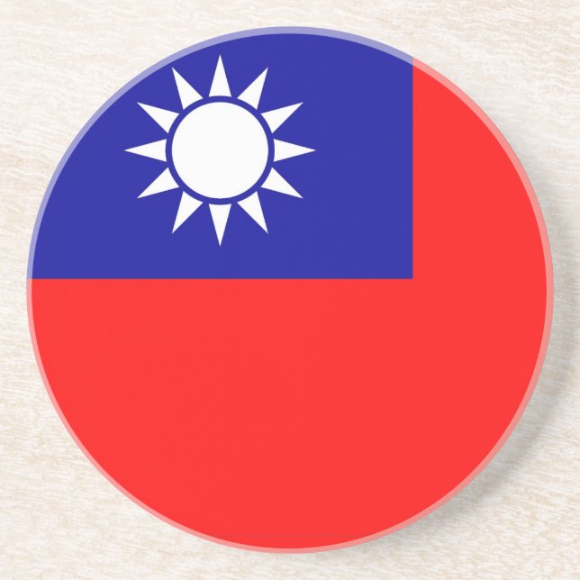 Porta copos com Bandeira de Taiwan (Frente)