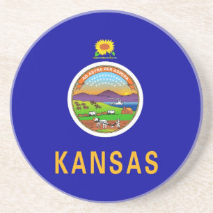 Porta copos com Bandeira do Kansas, EUA