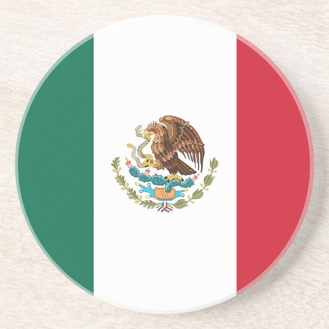 Porta copos com Bandeira do México (Frente)