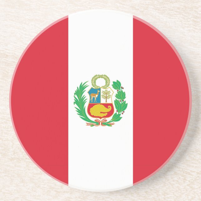 Porta copos com Bandeira do Peru (Frente)
