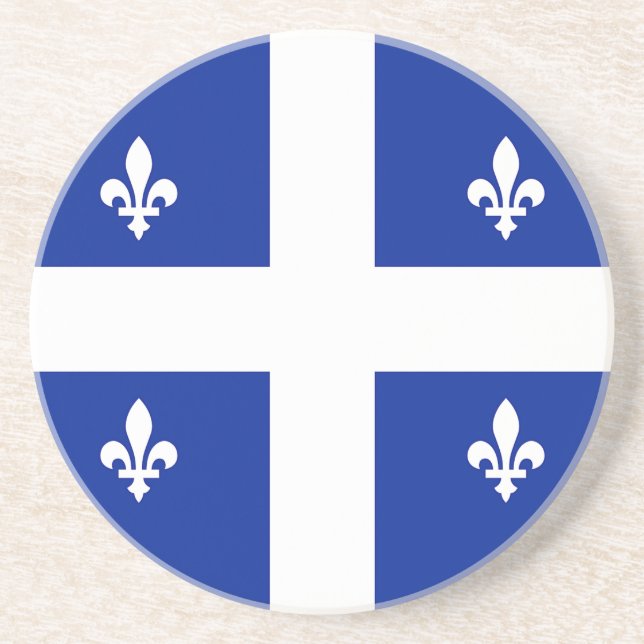 Porta copos com Bandeira do Quebec, Canadá (Frente)