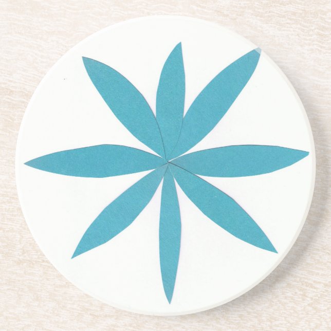 Porta copos com Design Turquoise Star (Frente)