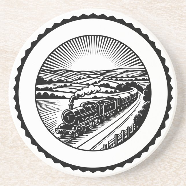 Porta-copos Comboio A Vapor Rural (Frente)