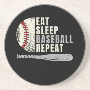Porta-copos Comer Dormir Beisebol Repetir Beisebol Engraçado J