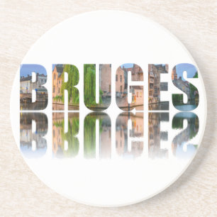 Porta-copos Composição de fotos de texto Bruges