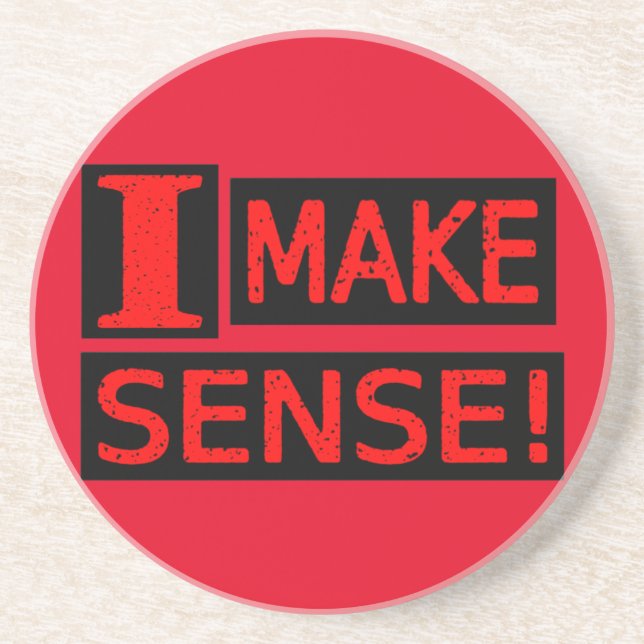Porta-copos Comprar "Make Sense" de Design de Expressão Bela (Frente)