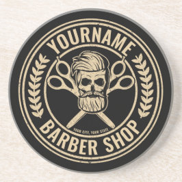 Porta-copos Compro de Barber Personalizado Skull Rockabilly Sa