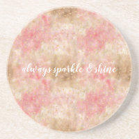 Confete de Aquarela Rosa Bronze Dourado