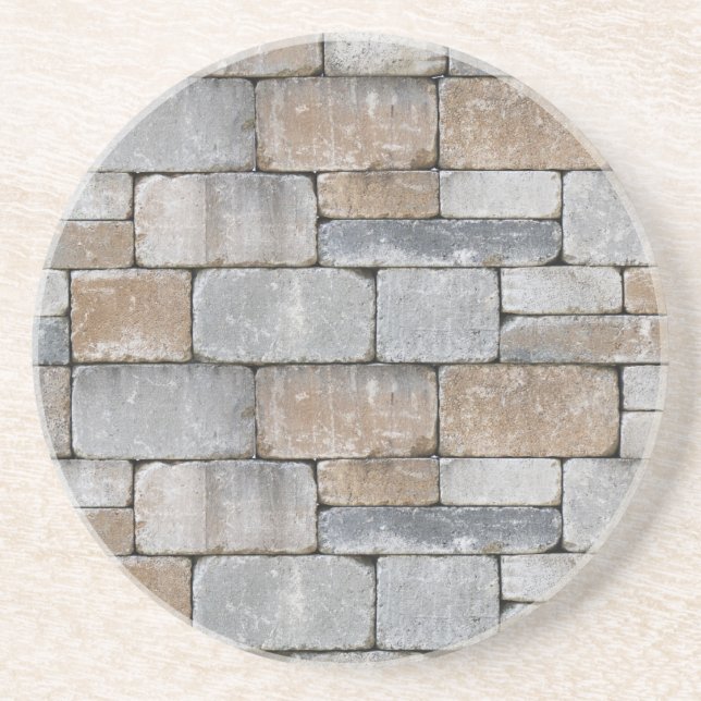 Porta-copos conjunto de portas copos de tijolos antigos (Frente)