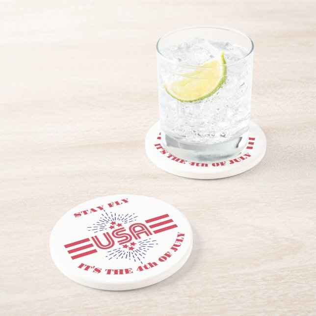 Porta-copos Continue voando, é 4 de julho (Lateral)