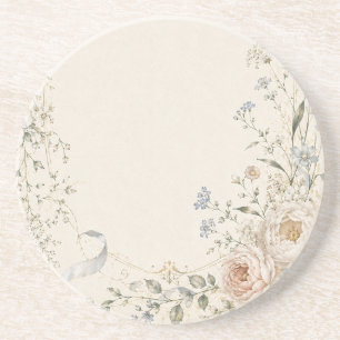 Porta-copos Convite de Casamento em Estilo Francês Elegante