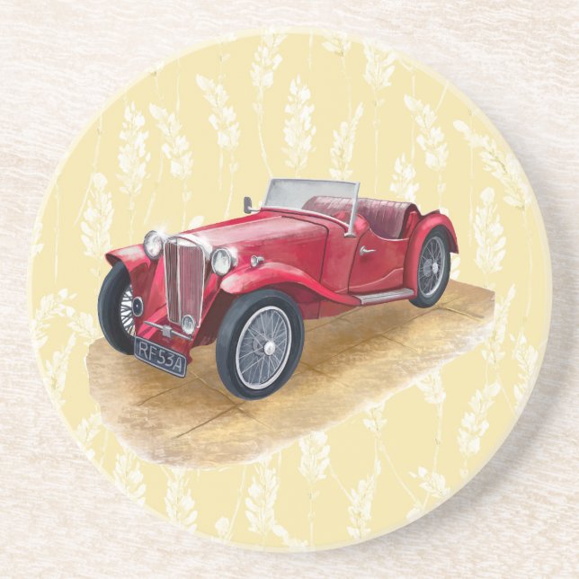 Porta-copos Copo com Imagem de Carro Clássico (Frente)