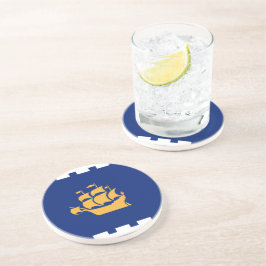 Porta-copos Copo de apoio com a bandeira da cidade de Quebec,