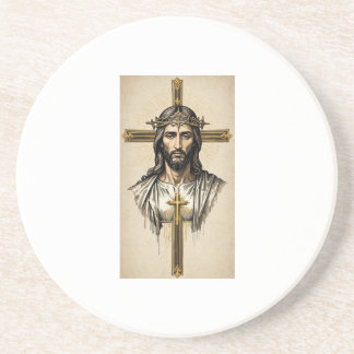 Porta-copos Copo de Vidro Arte Espiritual Jesus Cristo