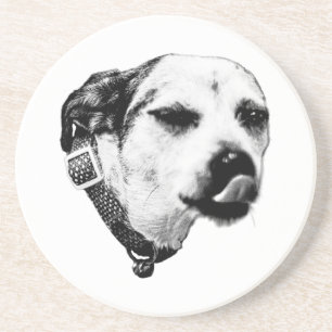 Porta-copos Copo para Cão Preto e Branco – Terrier Piscando