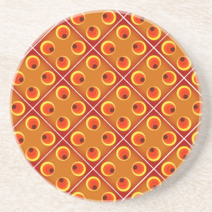 Porta-copos Cor de laranja retrô na década de 70