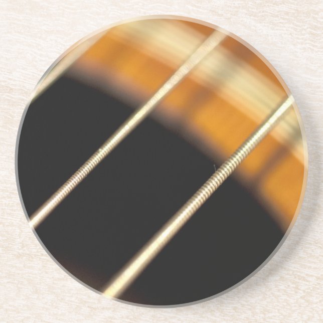 Porta-copos Cordas de Violão Acústico em Movimento (Frente)